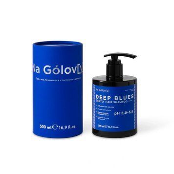 Na G&oacute;lov[y] М'який шампунь для чоловіків DEEP BLUES, 500мл NGSGen500 фото